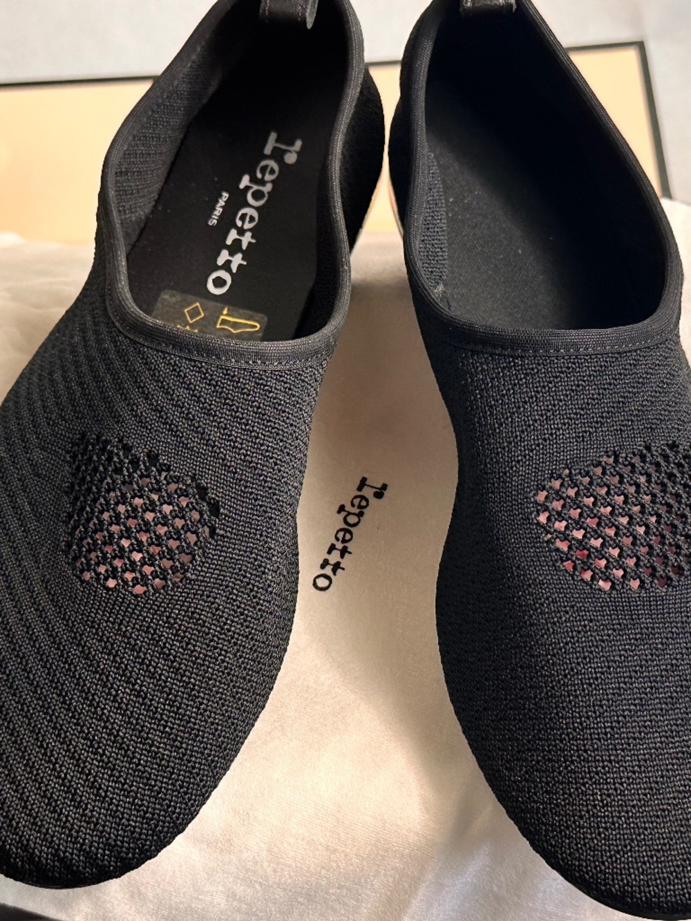 Repetto mesh ballet shoes